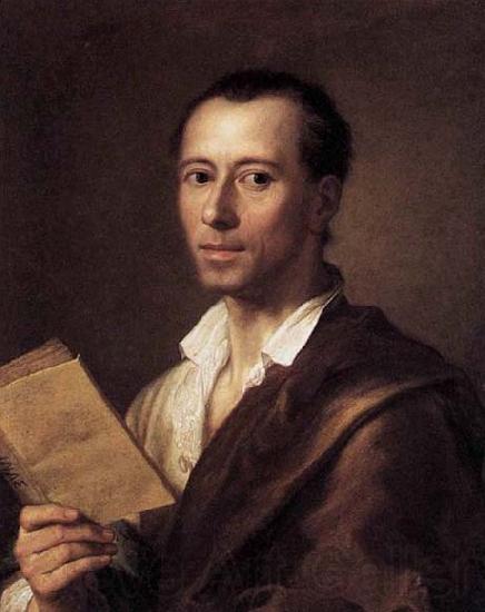 MENGS, Anton Raphael Portrait of Johann Joachim Winckelman France oil painting art